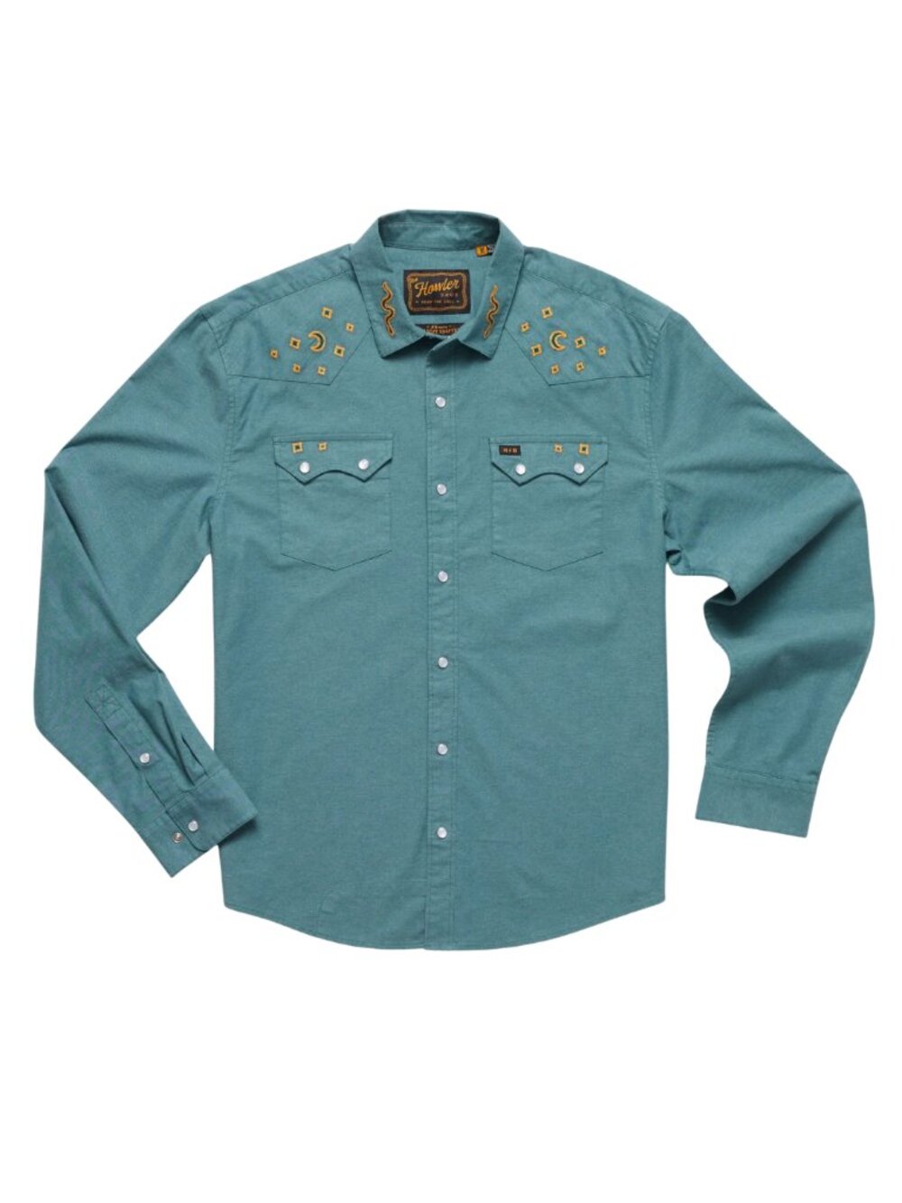 Howler Brothers Western Crosscut Deluxe Snapshirt Size Medium